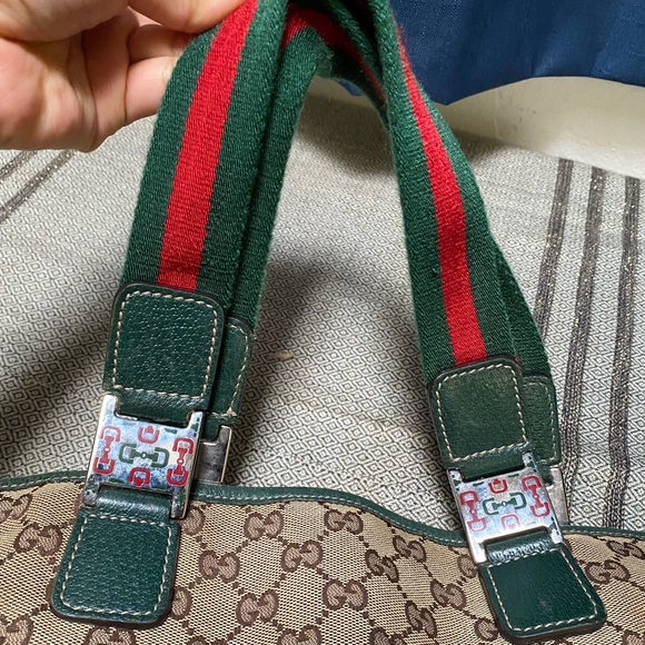 Gucci Beige/Ebony GG Canvas Diaper Bag Tote Bag - Picture 14 of 16